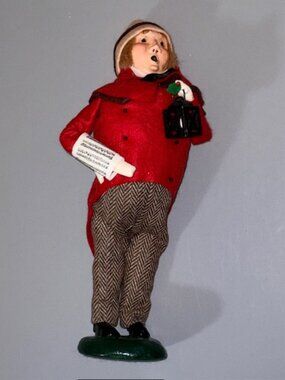 Vintage Byers Choice Carolers Christmas Figurine Doll 1987 Lantern Chalfont PA